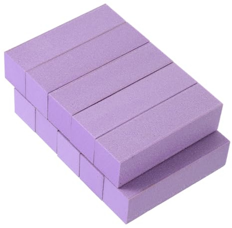 BIUDECO Lime per Unghie a Blocco in Spugna 10 Pezzi Buffer per Manicure Doppio Lato Strumento Compatto per Lucidatura Unghie da Donna per Kit Manicure in Viaggio