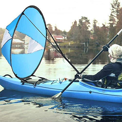 Large 42108x108cm Kayak Wind Sail Paddle Portable Canoes Popup Downwind Sail Kit Kayak Accessories For Inflatable Boats Kayaks Canoes