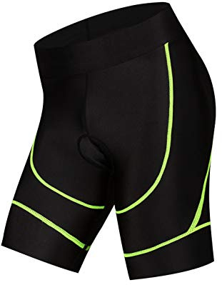 Weimostar Radhose Damen Fahrrad Gel Silikon Gepolsterte MTB Fahrradshorts Mountain Road Racing Strumpfhose Hose Damen Reitrad Unterwäsche atmungsaktiv grün XL