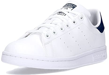 adidas Mixte enfant Stan Smith Sneaker, Cloud White Cloud White Dark Blue, 38 EU