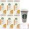 Starbucks Coffee Bundled With White Reusable Hot Coffee Travel Mug/Cup With Lid 16 Oz 473ml| Starbucks Caramel Latte x 30 Sachets| Instant Coffee|Add Hot Water & Stir| Barista Coffee At Home or Work