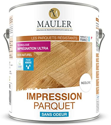 Mauler - Impression Parquet - 5L - Incolore - Sans Odeur - Durcit et Renforce Le Bois de Vos Parquets, Planchers et Escaliers