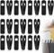 15 Grucce Antiscivolo, Grucce, Grucce per Gonne, Clip per Grucce, Grucce con Clip, Grucce Antiscivolo, Robuste Clip per Pantaloni con Dita per la Maggior Parte dei Vestiti, Pantaloni e Gonne.
