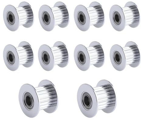 Super Print GT2 Idler Pulley for Idle 20 Teeth Drilling Bore 5mm for Voron 2.4 for 3D Printer 9mm/10mm Width GT2 Timing Belt.(10pcs)