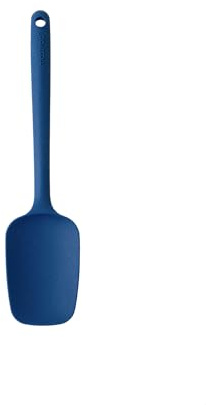 MASTRAD - F10413 - Spatule - Cuillère - Préparation Cuisson Mélanger - Unibloc - En Silicone - Ne Raye Pas Les Casseroles - Bleue, Bleu