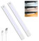 2er set Unterbauleuchte küche Led,Schrankbeleuchtung Lampe mit Bewegungsmelder Innen,Dimmbares USB Wiederaufladbares Schranklicht,Led Leiste für Spiegel,Schreibtische, Küchen,Schränke und Wand（40cm）
