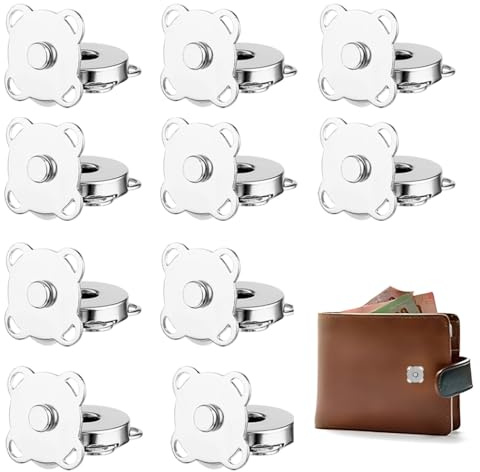 HABNI Botones Magneticos,10 Pares Botones Magnético Imanes,Botones Magneticos Para Pantalones Vaqueros Pantalones Extensiones De Cinturón Extensores De Cintura Para Jeans Faldas Pantalones Hombres Muj
