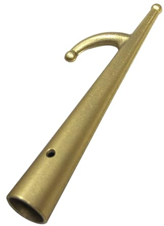 HWIMARINE Boat Hook Head - Brass Marine Docking Pole End Metal Attachment, Nautical Maritime Deck Hardware, 1 Pcs