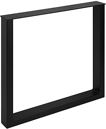 SOTECH 1 Paar Tischgestelle TAB Stahl schwarz matt Profil 80 x 40 mm Höhe: 720 mm Tiefe 700 mm Tischkufen Industriedesign Tischuntergestell Tischkufe Kufengestell