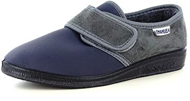 EMANUELA Pantofola Elasticizzata Invernale Donna 601 Grigio Made in Italy (36 EU)