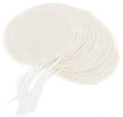 Regun 10 piezas Sifón de Café Filtro de Tela, Lavable Reutilizable Filtro de café Hecho a Mano, Filtro de tela redonda para gotero de café