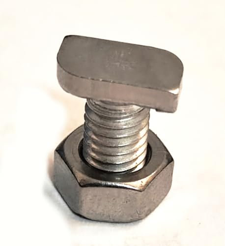 GAO Flora 20 Hammerkopfschrauben mit Sechskantmutter M6x12 Edelstahl für Gewächshaus