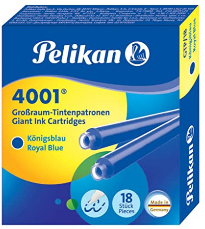 Pelikan Großraum-Tintenpatronen 4001, königsblau, 5 x 18 Stück
