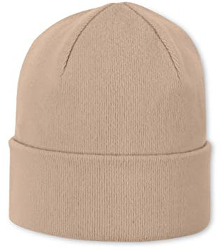 Sterntaler Unisex Kinder Mütze Baby Beanie Mütze Ripps, beige, 53
