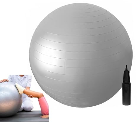 PHYSIOWORX Kids Exercise Ball with Pump 250kg - 45cm | Perfect for Kids and Adults Under 5ft - Sensory Use - Bouncing and Rocking Motions - ADHD Aid to Help with Focus