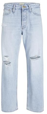 Jack & Jones JJIEDDIE JJCOOPER AM 168 Loose Fit Jeans, Blu Denim, 38W x 32L