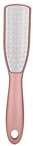 Raschietto per Piedi, Calli Piedi Rimozione Scrubber per Piedi in Acciaio Inossidabile Pelle Morta Dispositivo Di Rimozione Del Callo Del Piede a Doppia Faccia per La Pelle Morta Del Callo, Rosa