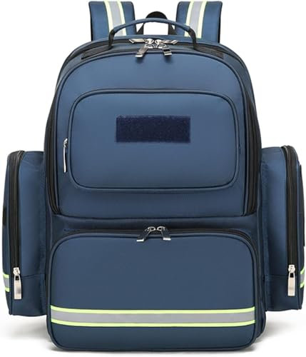 Notfallrucksack Leer Rettungstasche, Rucksack für Erste Hilfe, First Responder Storage Survival Trauma Notfallrucksack Notfall-Kits Storage Bag für Wandern im Freien Reisen Camping Kindertagesstätte(B