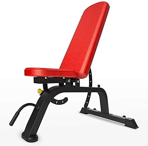 GLJTUO Langlebige, Stabile Hantelbänke Für Das Fitnessstudio Zu Hause, Multifunktions-Hantelbank, Klapphocker Mit Hanteln, Fitnessgerät, 7-Gang-Winkeleinstellung,