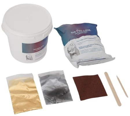 CHEOTIME Handabdruck-Set, 3D-Gips-Handform-Abdruck-Set, 100 g Modellpulver und 100 g Klonpulver, Handabdruck-Set für Erwachsene, Hochzeit, Freunde