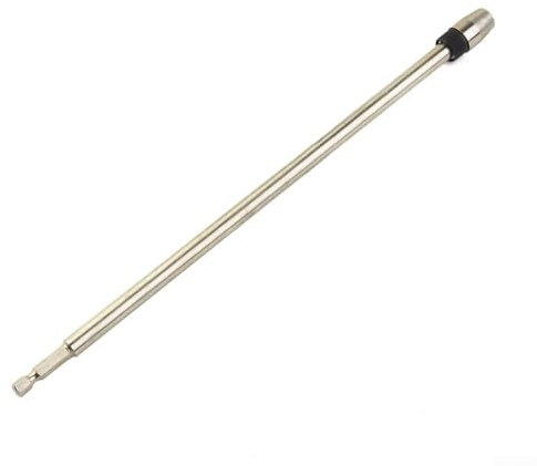 Bebykilemi Varilla de extensión de broca de 300 mm magnética de liberación rápida para destornillador, vástago hexagonal de acero al carbono, para herramientas eléctricas