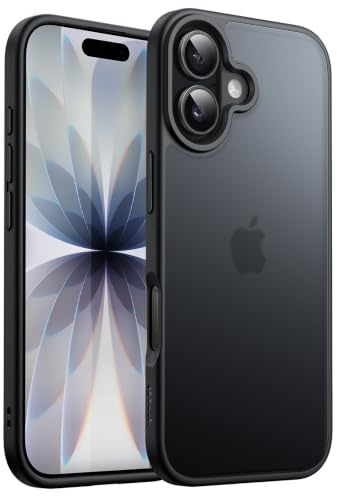 JETech Matte Case for iPhone 17, Black