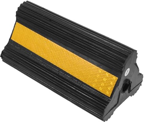 Mikikit Calzos Antideslizantes para Ruedas De Goma para Coches y Remolques con Cinta Reflectante Uso Tráfico y Almacenamiento