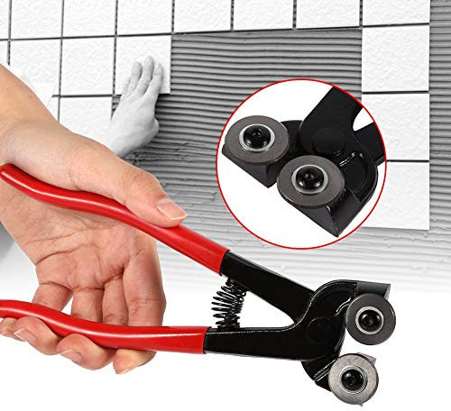 Nikou Pinza for mosaico, 200mm Tronchesi for taglio di mosaico in vetro for impieghi gravosi 200 mm Pinza for piastrella in ceramica Pinza for taglierina con ruote Strumento for lavori di rifi