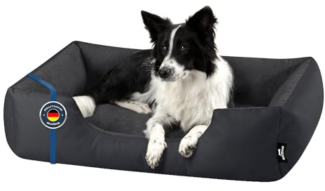 BedDog Hundsäng Zara, hundkudde med avtagbart tvättbart överdrag, hundkorg, hundsoffa, för medelstora hundar, XL