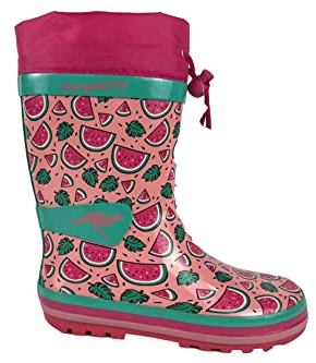 KangaROOS Mädchen K-summerrain Gummistiefel, Daisy Pink Melon, 32 EU