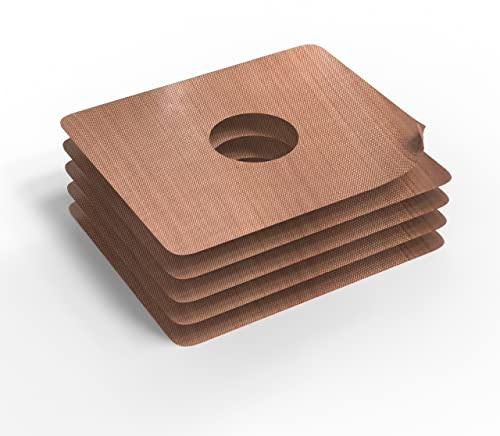 Torkfolie non-stick med teflonbeläggning 28 x 23,5 cm med hål i mitten och rundade hörn cm 5-pack Kitchella