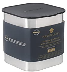 MasterClass Stainless Steel Antimicrobial Storage Container, 11 cm, Sleeved, Silver