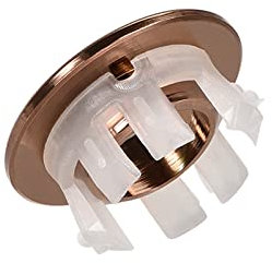DTGN 30x13.5mm(DxT) Lavello Troppopieno Coperchio - Buono per Bagno Cucina Lavello - Rame Bacino Trim Inserto in Foro Rotondo Tappi - Rosa Oro