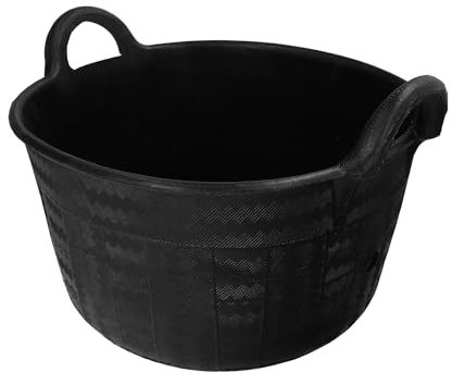 WOLFPACK LINEA PROFESIONAL 10010015 Carbonera 30 litros con Asas Base y Laterales Reforzado. Espesor 1 cm. Espuerta, Cubo Goma Obra, Multicolor, Individual