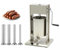 Générique Poussoir à Saucisses Manuel Vertical 10L INOX – Remplissage Précis avec 4 Tubes – 2 Vitesses, Cuve Démontable – Idéal pour Charcuterie Artisanale et Cuisine Pro