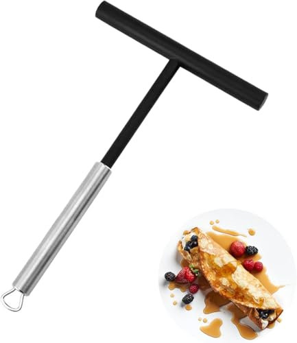 MOXTOYU Crepes - Distributore per impasti in acciaio inox, strumento ideale per una distribuzione uniforme della pasta durante la preparazione di crepes, frittelle e prosciutto di palato in cucina