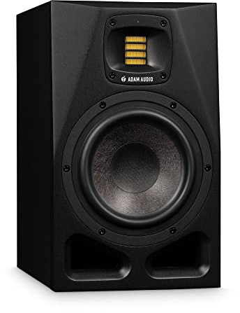 Monitor da studio attivo ADAM Audio A7V, woofer MLM da 7, tweeter AMT prodotto a mano, calibrazione Sonarworks, guida d'onda HPS orientabile - Diffusore nearfield professionale da studio