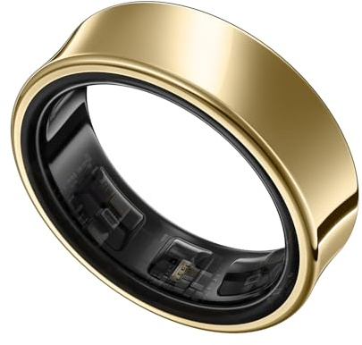Samsung Galaxy Ring, smart ring med titanhölje, Samsung Health med AI, sömnspårare, fitness spårare, storlek 11 (US), titanguld