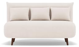 Bestmobilier Lumi - Banquette Convertible clic-clac 2 Places en Velours côtelé