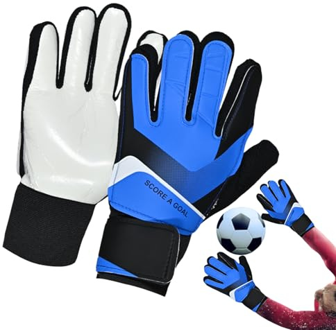 Générique Gants De Gardien De Football,Paire de Gants de Gardien en Latex pour Adulte | Mitaines De Football Adhérentes pour Hommes Femmes Et Athlètes