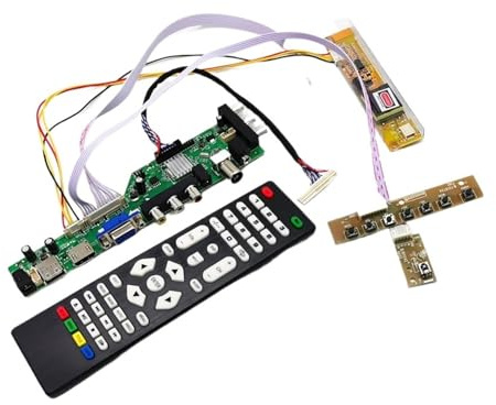 Kit De Carte Pilote Universelle DVB-T2/DVB-T For Téléviseur Numérique LCD 14 Pouces Et 15,4 Pouces (30 Broches, LVDS, 1280 X 800) - Pièces De Rechange D3663LUA V56 V59