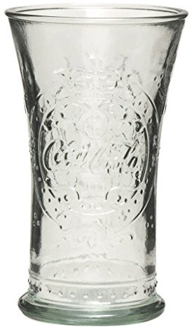 Excelsa Coca Cola Vaso Vintage Cl 30, Cristal, Transparente, 8.5 x 8.5 x 14 cm
