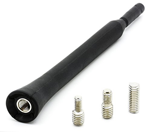 Adapter-Universe® Kort stång takantenn + bilantenn adapter 16 V 16 cm fordon för Ford svart