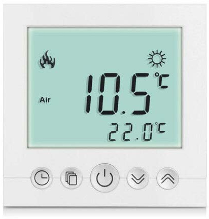 Digital Thermostat Raumthermostat Fußbodenheizung Wandheizung LED weiß SAXa31