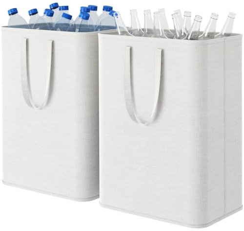 Lifewit 2 botellas de depósito 80 l, grandes botellas vacías, almacenamiento de vidrio, color blanco