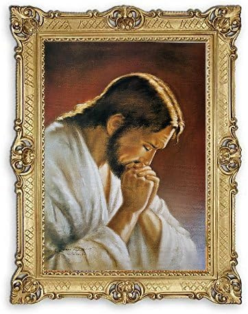 90 x 70 cm juveler JESUS ikoner historisk väggmålning bild heliga Jesus av Nazaret Kristus hellig bild bild med ram antik barockram 58B