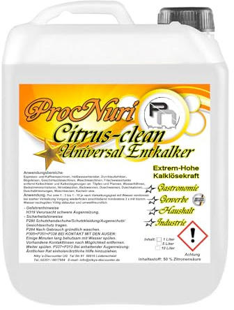 5 L Kalklöser flüssig Entkalker Citric Acid Zitronensäure E330 Rostlöser Rost
