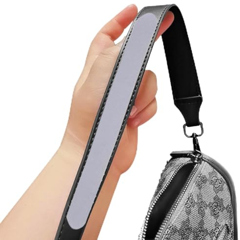 WOLAIYE Correa de hombro antideslizante, correa transparente para bolso, almohadilla antideslizante, soporte autoadhesivo para bolsas de hombro para bolso de trabajo, mochila, transparente, 6 unidades