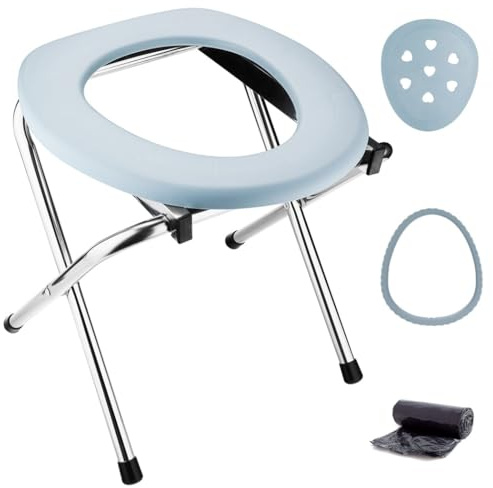 Commode - Kit de inodoro plegable portátil para camping, plástico al aire libre