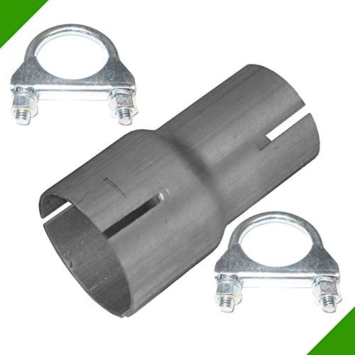 Raccordo per tubo di riduzione da 40 mm a 50 mm, adattatore di scarico con 2 fascette di riduzione per impianto di scarico